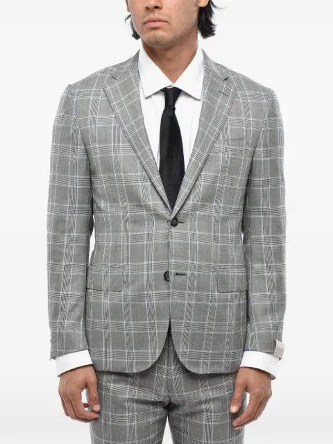 Corneliani Academy District-check suit Grey 87N2961117220015