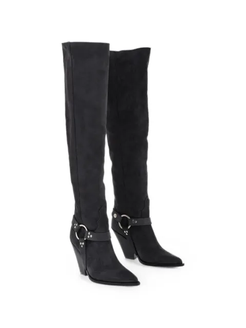 Sonora Acapulco Belt suede boots Black ACB903OBSUO06WACAPULCOBELT