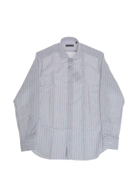 Corneliani striped French-collar shirt White 27P1020281250078