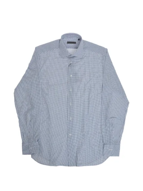 Corneliani striped wrinkle-free shirt White 27P1782281491003