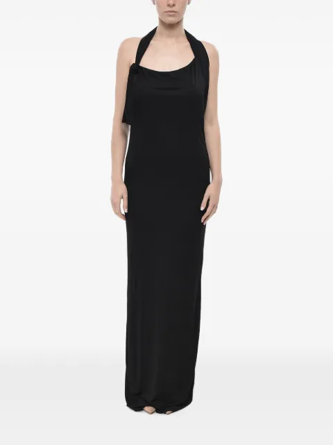 Saint Laurent halterneck open-back maxi dress Black 776442Y3I981000
