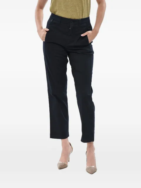 Woolrich stretch cropped trousers Blue CFWRTR0018FRUT3442