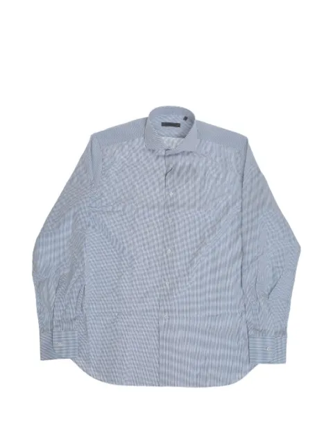 Corneliani striped cotton shirt Blue 27P1022681337002