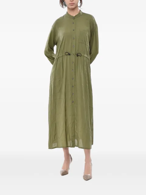 Woolrich drawstring-waist maxi dress Green CFWWDR0035FRUT2093