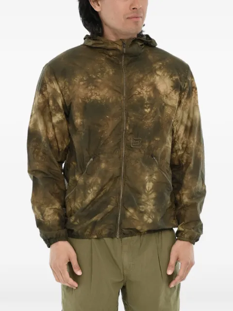 Woolrich tie-dye effect hooded jacket Green CFWJOU0097MRUT3054