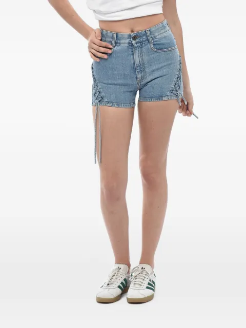 Stella McCartney lace-up denim mini shorts Blue 511237SLH504130