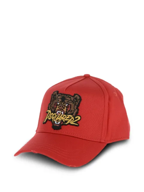 DSQUARED2 logo-motif baseball cap Red S82BCM0834SJ05C000014065
