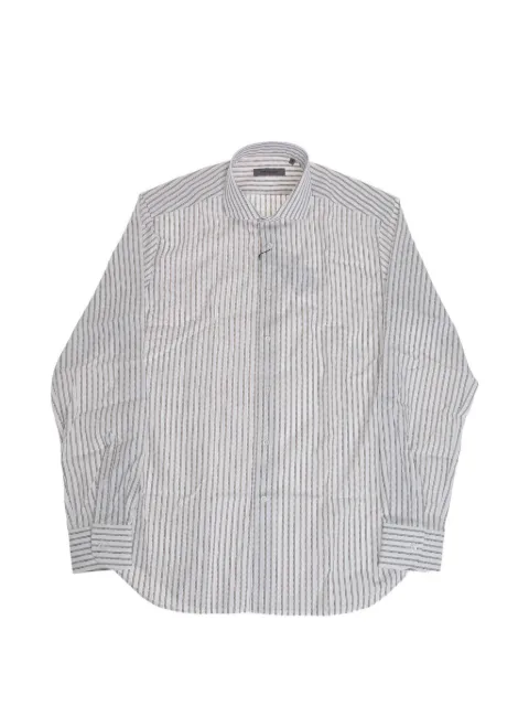 Corneliani striped French-collar shirt White 27P1022581630081