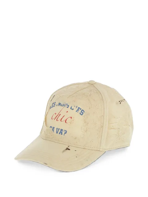 DSQUARED2 distressed slogan-print baseball cap Neutrals S82BCM0858SJ05C00002