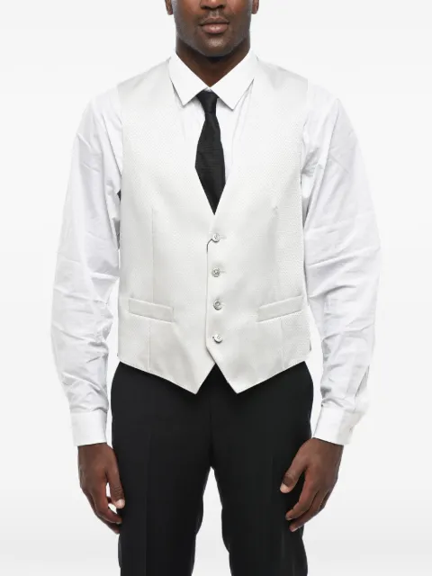 Corneliani jacquard-woven waistcoat Silver 83CZ729167100019