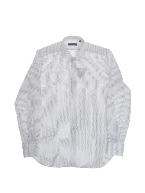Corneliani striped French-collar shirt White 27P1022581604082