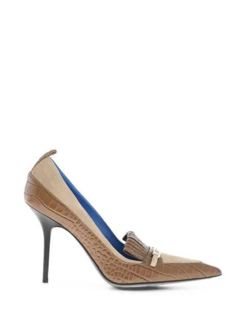 DSQUARED2 croc-effect pumps Brown PPW010313806997