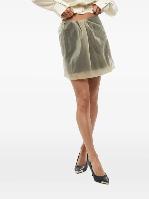 Alexander McQueen draped tulle skirt Green 808582QEAFU
