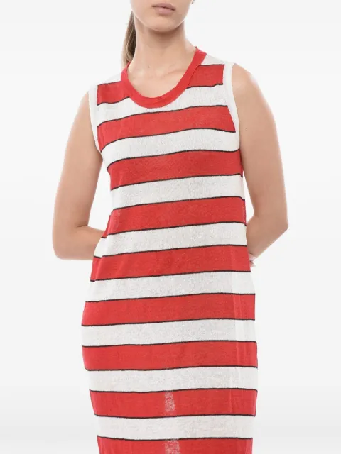 Woolrich striped sleeveless maxi dress Red CFWWDR0048FRUF03105355