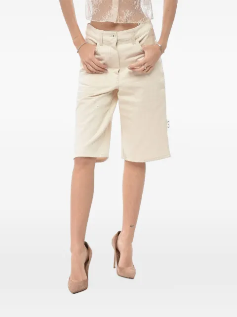 Off-White five-pocket belt-loop shorts Neutrals OWYC005F21DEN0030100