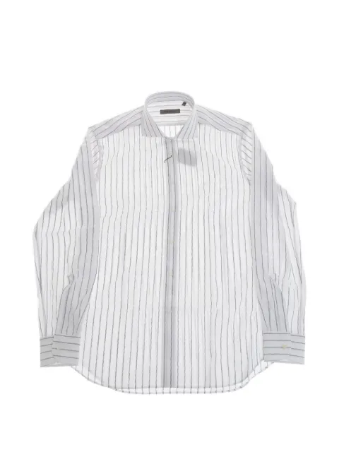 Corneliani striped cotton shirt White 27P1022581635080