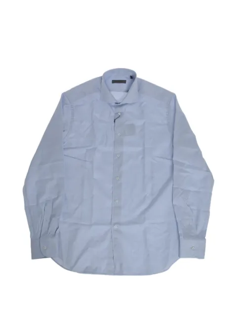 Corneliani cotton shirt Blue 27P1022681277008