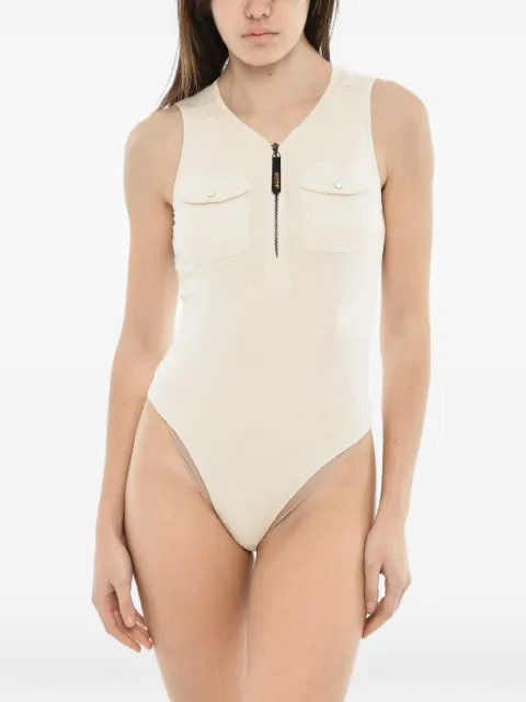 Diesel T-Bordet ribbed bodysuit Neutrals A06213RTIAV1AG