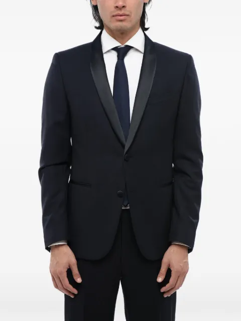 Corneliani shawl-collar single-breasted jacket Blue 856Z750167138001