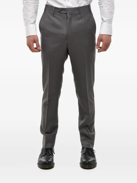 Corneliani pressed-crease tailored trousers Grey 9152630058159017