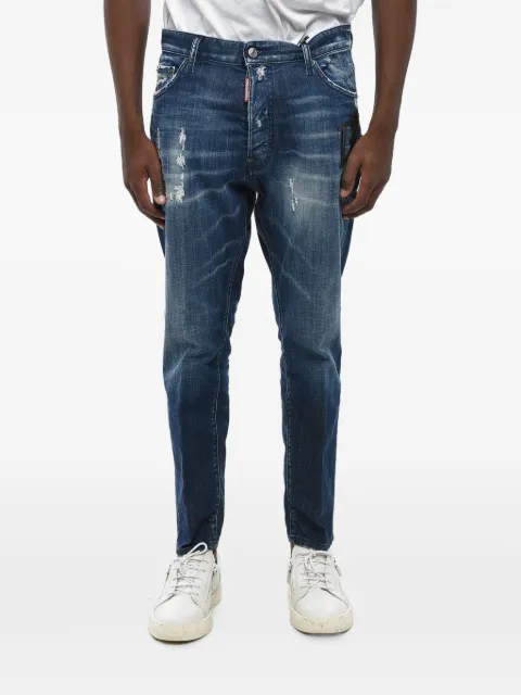 DSQUARED2 distressed delavé-effect jeans Blue S74LB1722D30010