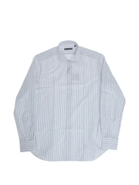 Corneliani striped long-sleeve shirt White 27P1022681320003