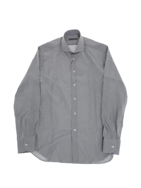 Corneliani striped long-sleeve shirt Black 27P1023981315013