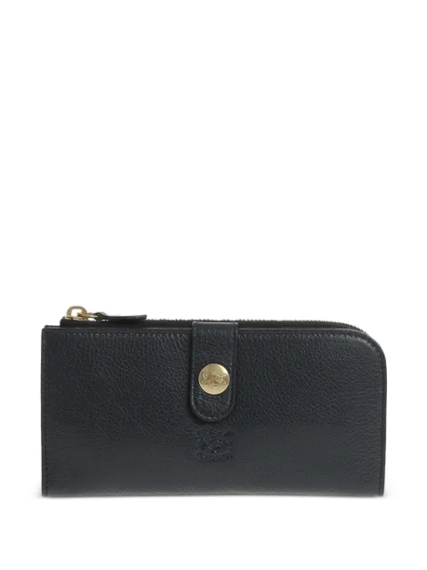 Il Bisonte hammered leather wallet Blue SCW011PV0005BL10325