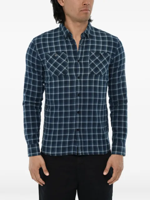 Woolrich checked button-fastening shirt Blue COWOCAM0645IC023550