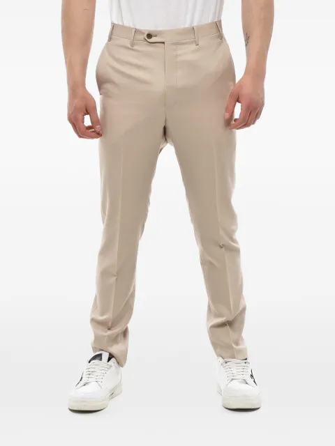 Corneliani virgin-wool twill trousers Neutrals 9152630058365035