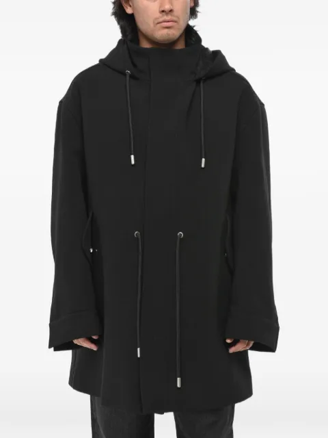 Off-White hooded drawstring-waist parka Black OMEC029F23FAB0011010