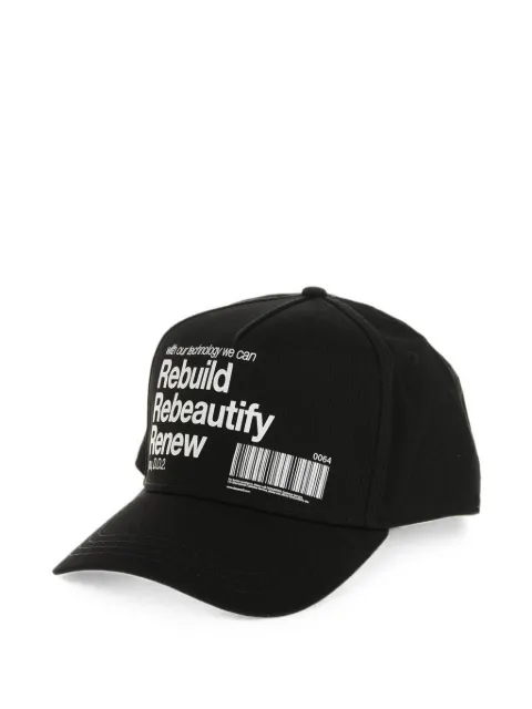 DSQUARED2 slogan-print baseball cap Black S82BCM0860SJ05C000012124