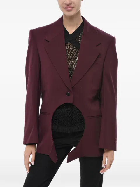 Off-White Meteor cut-out blazer Red OWEF113F23FAB0012828