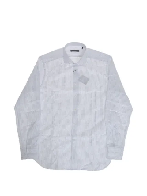 Corneliani striped French-collar shirt White 27P1029381705080