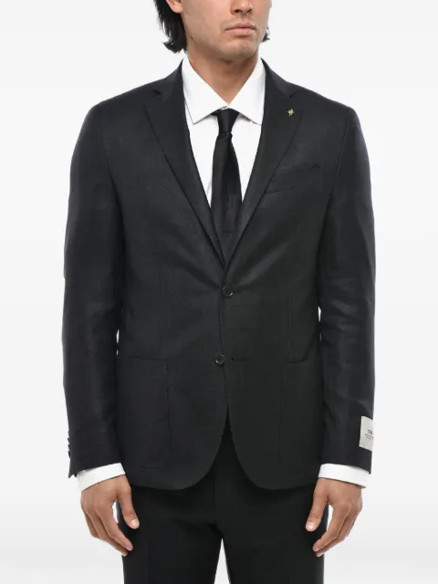 Corneliani single-breasted notched-lapels blazer Grey 27XZ172768290013