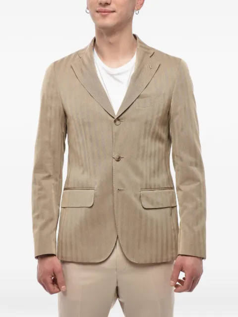 Corneliani herringbone cotton blazer Neutrals 87XZ871167907