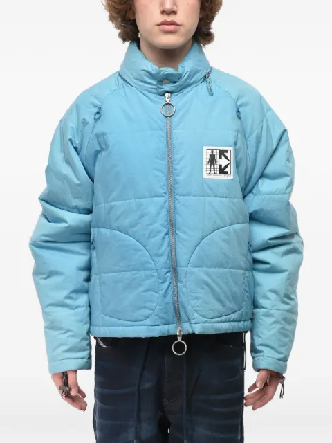 Off-White El Capitan quilted puffer jacket Blue OMED023S20H940203000