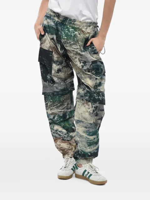 Stella McCartney Taylor printed cargo trousers Green 599126SON094101