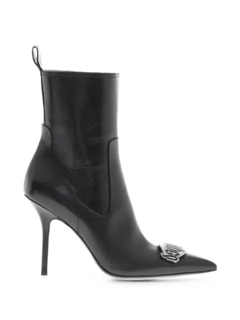 DSQUARED2 Gothic logo-plaque ankle boots Black ABW019801500001