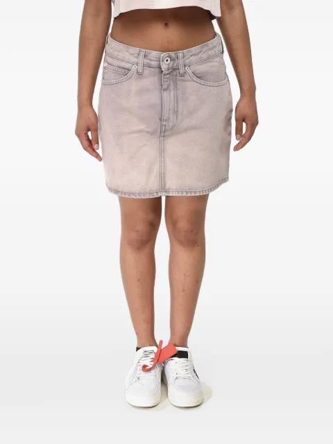 Off-White faded five-pocket mini skirt Grey OWYF005F22DEN0033600