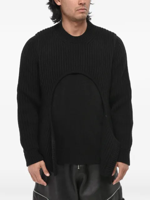 Off-White Meteor double-fabric sweater Black OMHE179F23KNI0011000