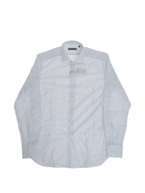 Corneliani striped French-collar shirt White 27P1022581604081
