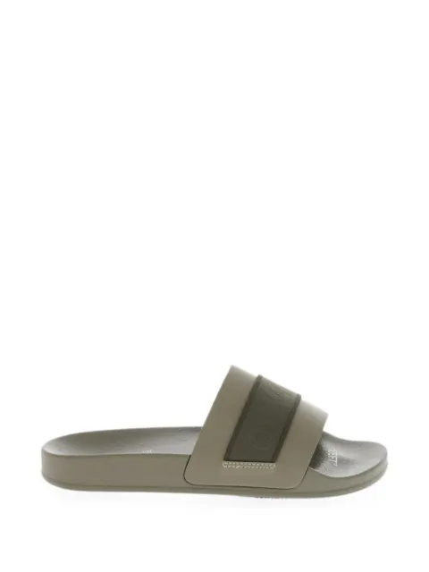 Off-White Industrial logo-band sandals Green OMIC001G20MAT0015656