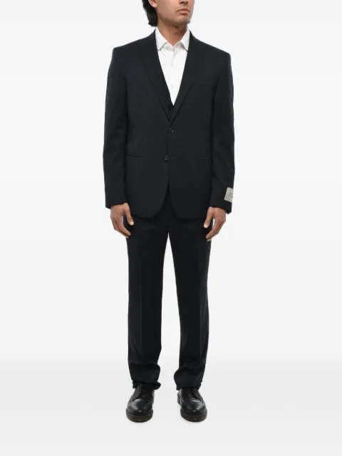 Corneliani peak-lapel three-piece suit Black 258Z729200083030