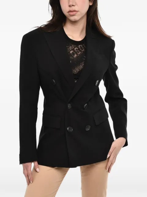 DSQUARED2 asymmetric double-breasted jacket Black S75BN0864S60581