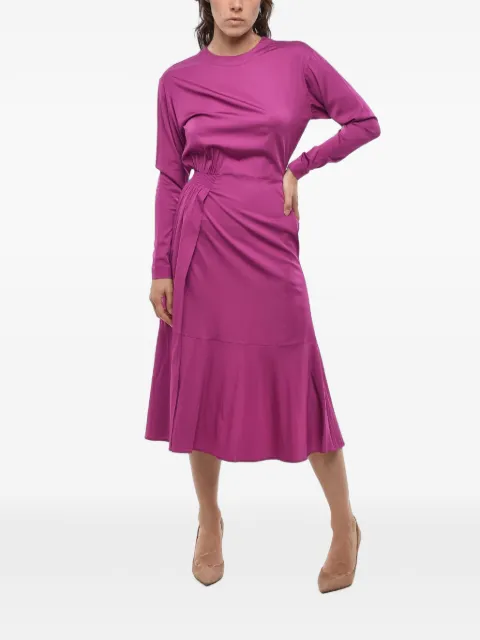 Stella McCartney Dorothy draped satin midi dress Pink 604008SSA345162