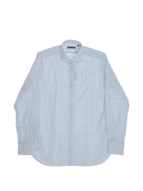 Corneliani striped French-collar shirt Blue 27P1022581326001
