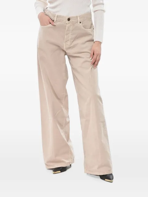 Haikure light-wash five-pocket jeans Pink HEW03296GF146PXT0362