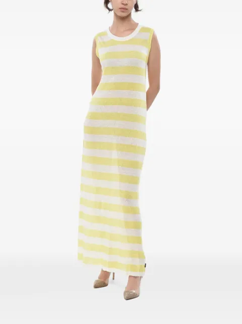 Woolrich striped sleeveless dress Yellow CFWWDR0048FRUF0310