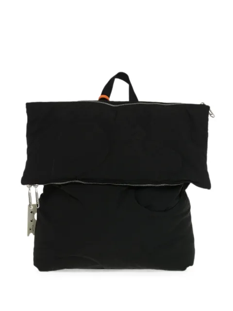 Off-White Meteor leather-trim backpack Black OMNB057F21FAB001101024